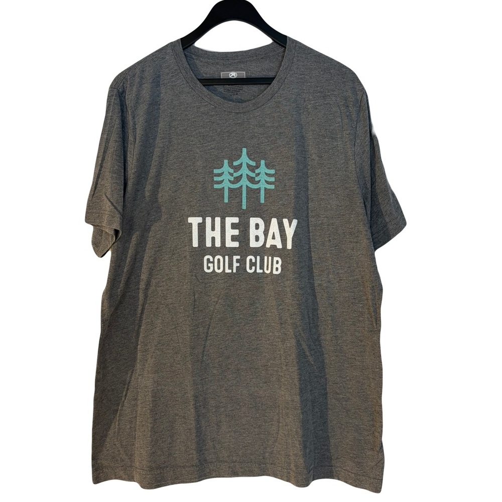 The Bay Golf Club Men's Grey Graphic Tee size XL